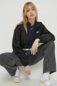 Куртка Tommy Jeans жіноча колір чорний перехідна (2984289)