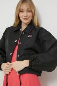 Куртка Tommy Jeans жіноча колір чорний перехідна (2979740)