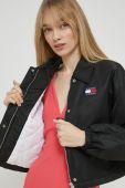 Куртка Tommy Jeans жіноча колір чорний перехідна (2979740)