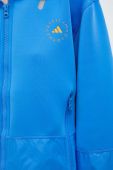 Спортивна куртка adidas by Stella McCartney перехідна oversize колір блакитний