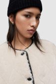 Двостороння куртка AllSaints жіноча колір бежевий перехідна