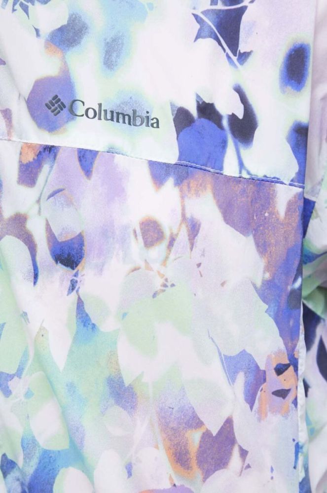 Куртка Columbia жіноча колір білий перехідна фото 5