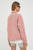 Куртка G-Star Raw жіноча колір рожевий перехідна