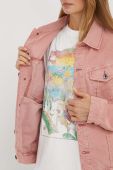 Куртка G-Star Raw жіноча колір рожевий перехідна