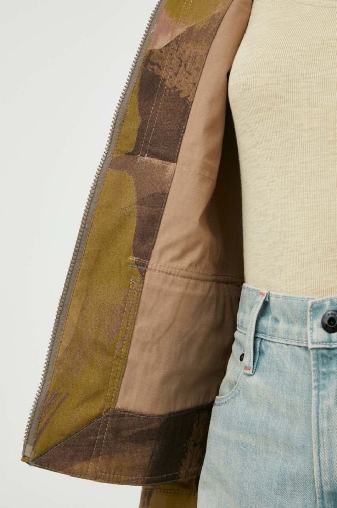 Куртка G-Star Raw жіноча колір зелений перехідна oversize фото 7