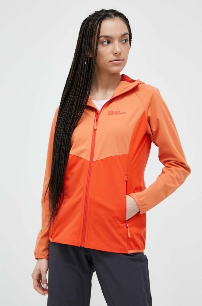 Куртка outdoor Jack Wolfskin Go Hike Softshell колір помаранчевий (3196740) фото 4