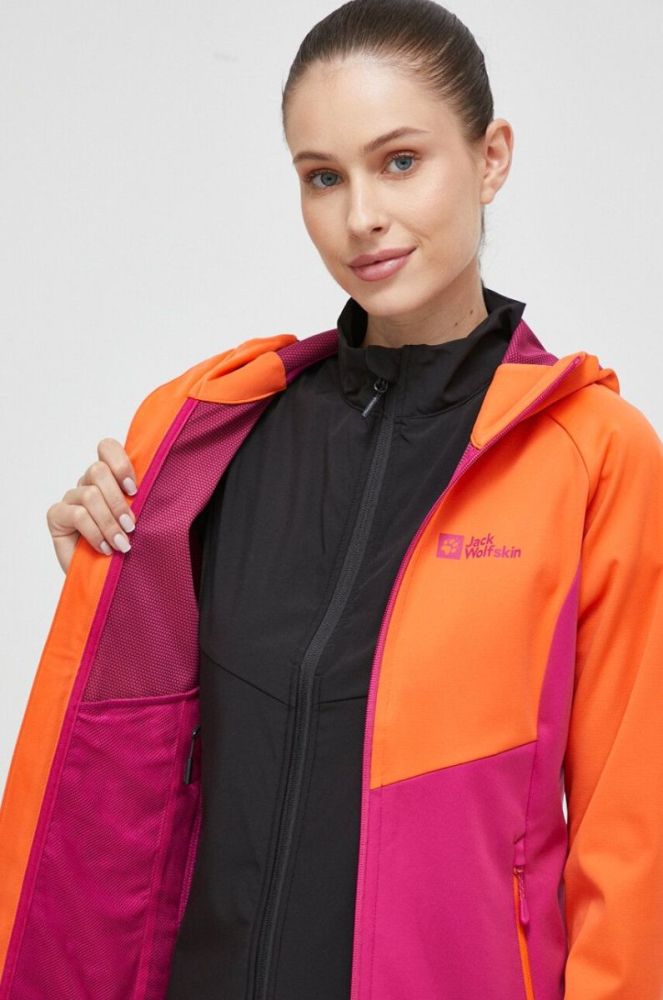 Куртка outdoor Jack Wolfskin Go Hike Softshell колір помаранчевий (3479317) фото 6