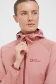 Куртка outdoor Jack Wolfskin Go Hike Softshell колір рожевий