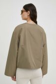 Куртка Samsoe Samsoe жіноча колір зелений перехідна oversize (3091449)