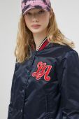 Куртка-бомбер Superdry жіночий колір синій перехідна