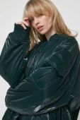 Куртка-бомбер Stine Goya жіночий колір зелений перехідна