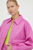 Куртка Lovechild жіноча колір рожевий перехідна oversize