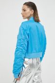 Куртка-бомбер Gestuz жіночий перехідна колір блакитний