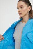 Куртка-бомбер Gestuz жіночий перехідна колір блакитний
