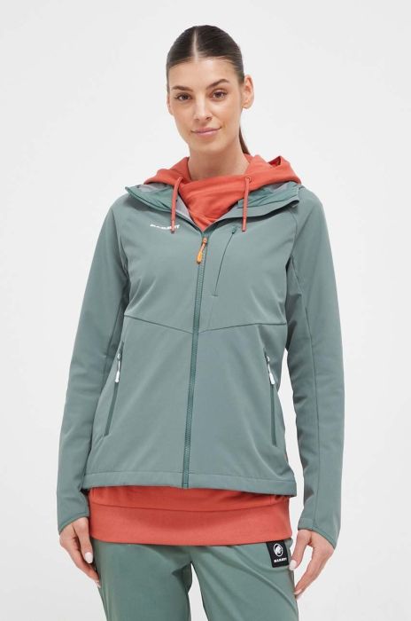 Куртка outdoor Mammut Ultimate Comfort SO колір зелений Куртка outdoor Mammut Ultimate Comfort SO колір зелений