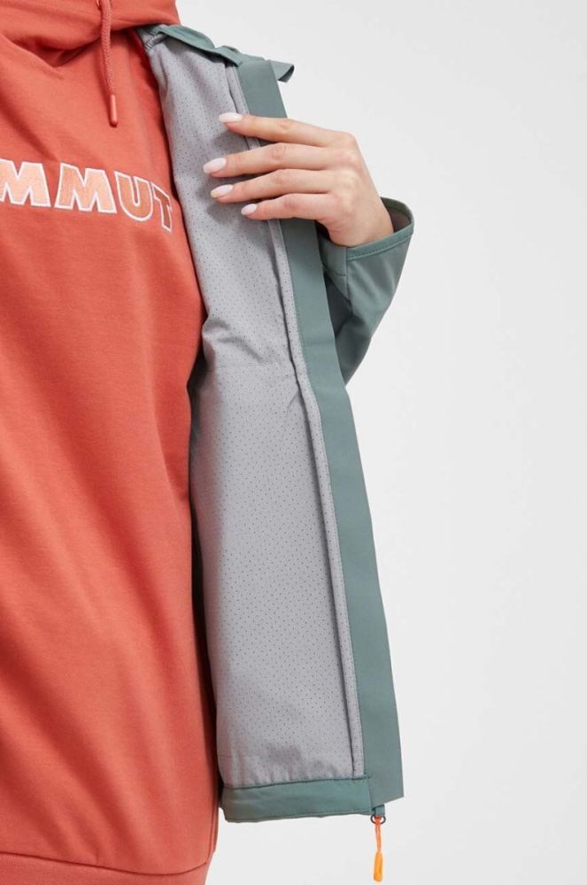 Куртка outdoor Mammut Ultimate Comfort SO колір зелений фото 6