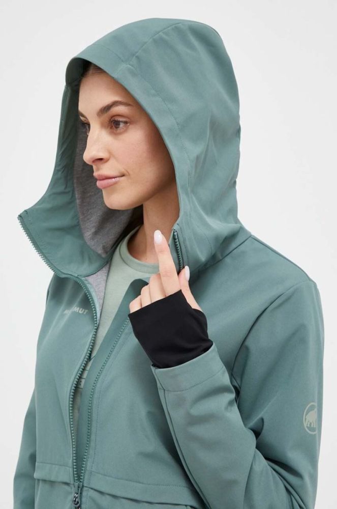 Куртка outdoor Mammut Seon SO колір зелений фото 4