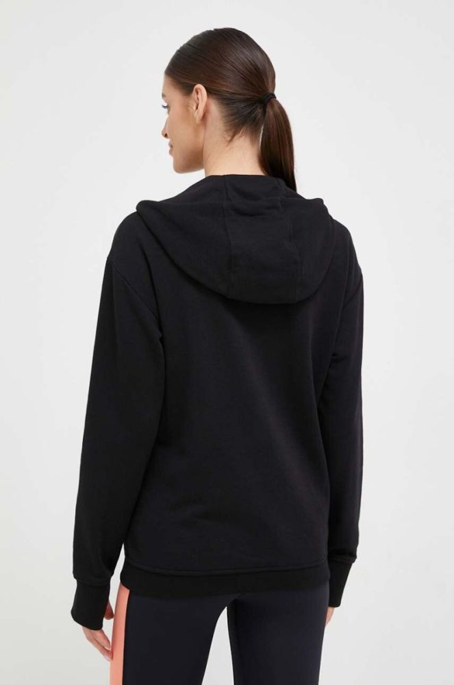 Кофта Mammut ML Hooded жіноча колір чорний з капюшоном однотонна фото 3