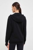 Кофта Mammut ML Hooded жіноча колір чорний з капюшоном однотонна