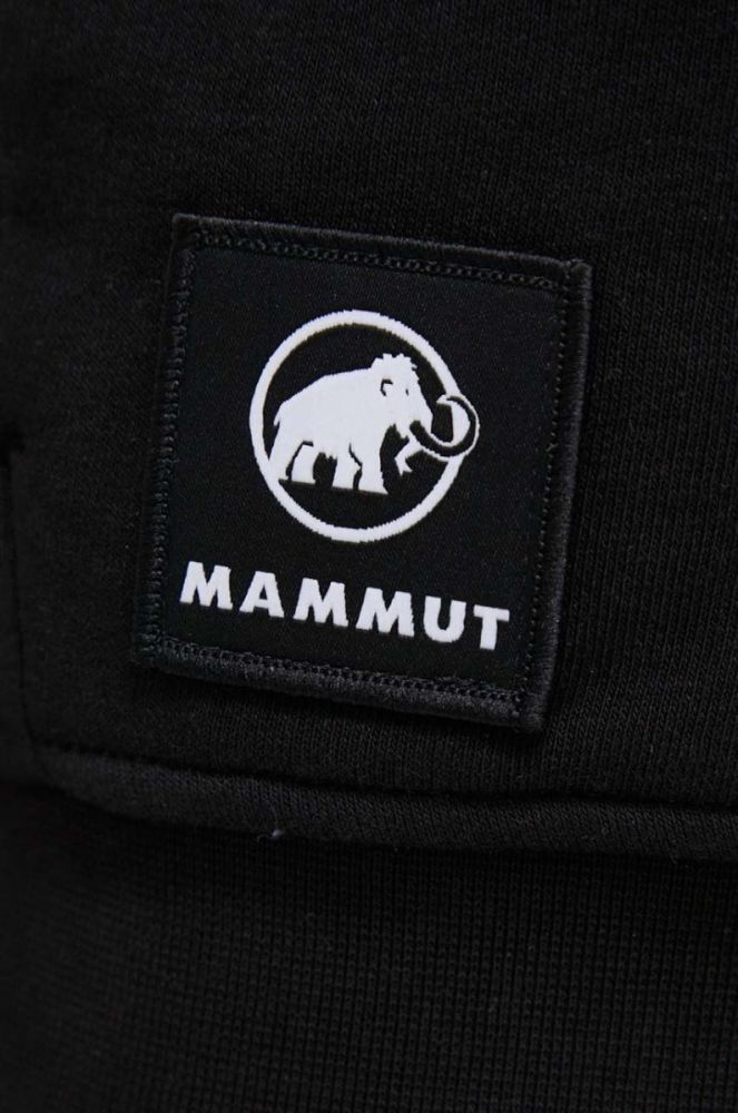 Кофта Mammut ML Hooded жіноча колір чорний з капюшоном однотонна фото 6