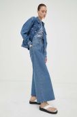Джинсова куртка Marc O'Polo DENIM жіноча перехідна oversize колір блакитний