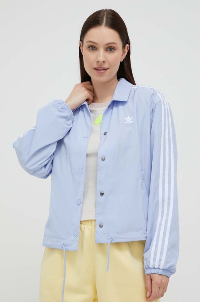 Куртка adidas Originals жіноча перехідна колір блакитний (3288743)