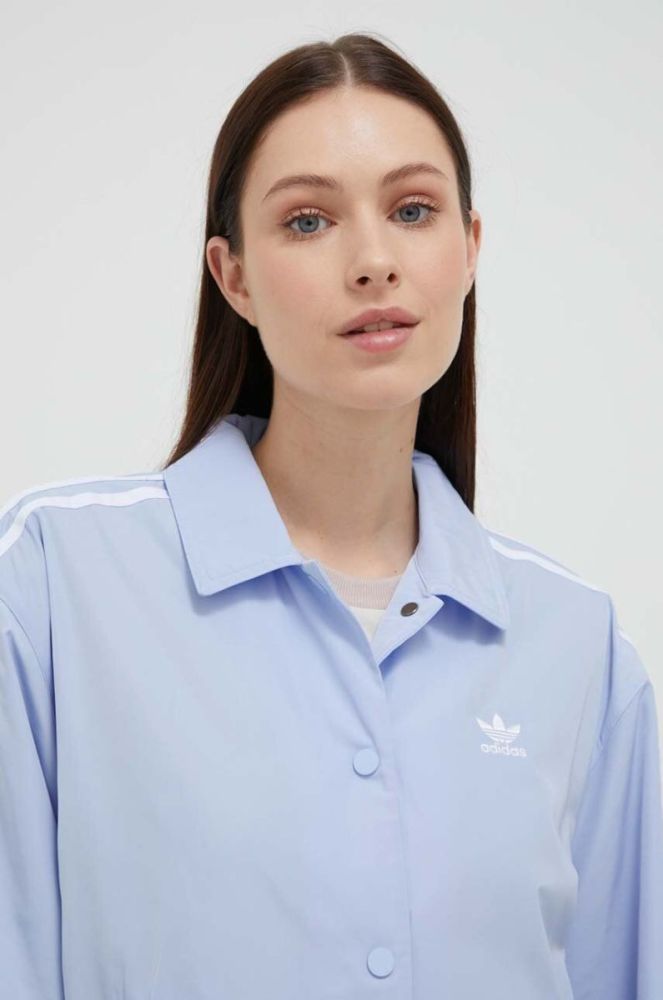 Куртка adidas Originals жіноча перехідна колір блакитний (3288743) фото 4