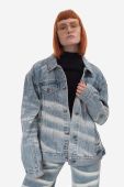 Джинсова куртка KSUBI жіноча перехідна oversize WPS23JK006-DENIM колір блакитний
