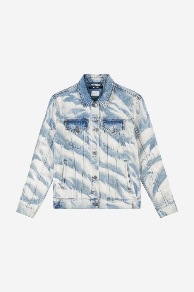 Джинсова куртка KSUBI жіноча перехідна oversize WPS23JK006-DENIM колір блакитний фото 6