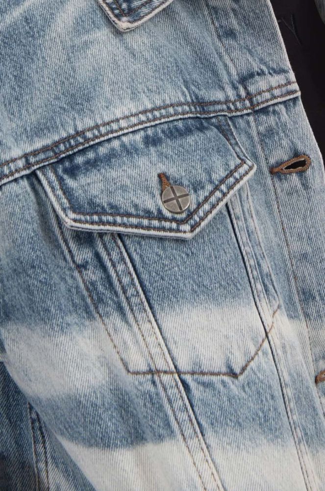 Джинсова куртка KSUBI жіноча перехідна oversize WPS23JK006-DENIM колір блакитний фото 7