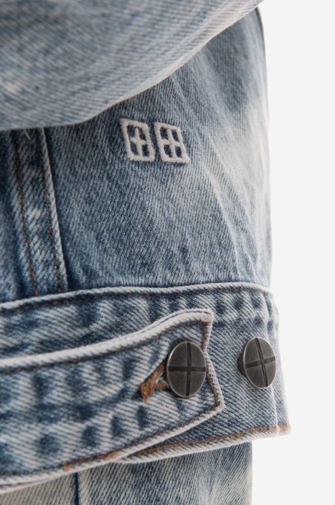 Джинсова куртка KSUBI жіноча перехідна oversize WPS23JK006-DENIM колір блакитний фото 8