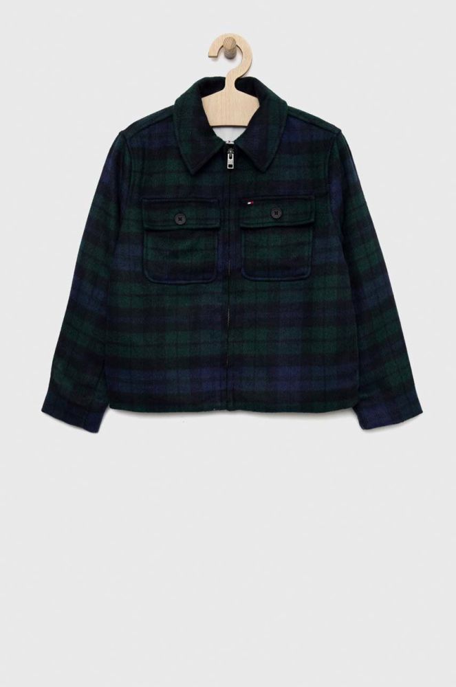 Дитяча куртка Tommy Hilfiger колір зелений (2845681)