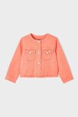 Дитяча джинсова куртка Mayoral колір помаранчевий