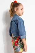 Дитяча джинсова куртка Mayoral колір синій