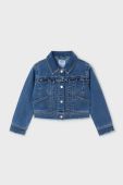 Дитяча джинсова куртка Mayoral колір синій