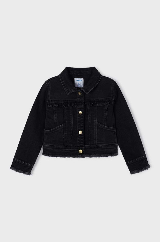 Дитяча джинсова куртка Mayoral колір чорний (2965191)