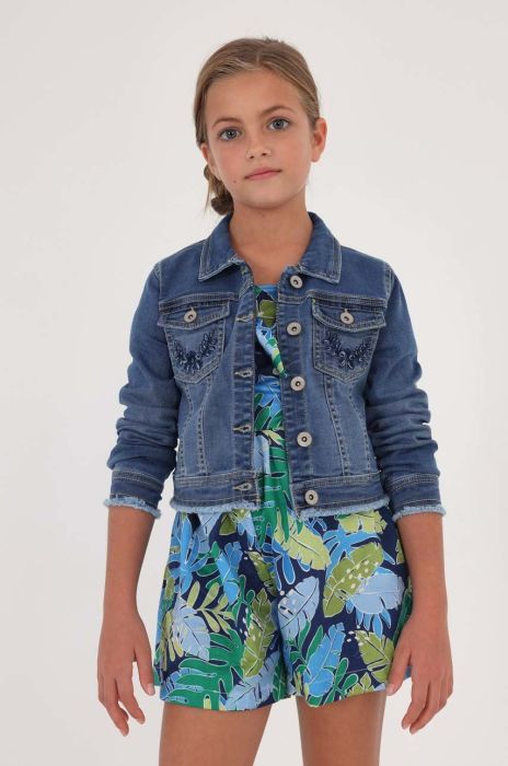 Дитяча джинсова куртка Mayoral колір блакитний (2943267)