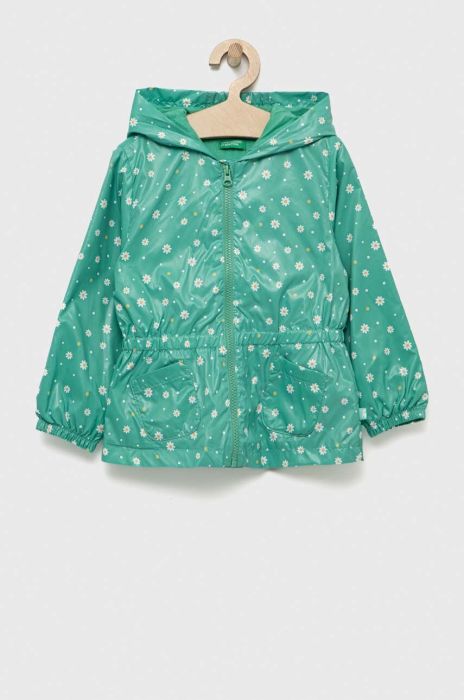 Дитяча куртка United Colors of Benetton колір зелений (3173688)
