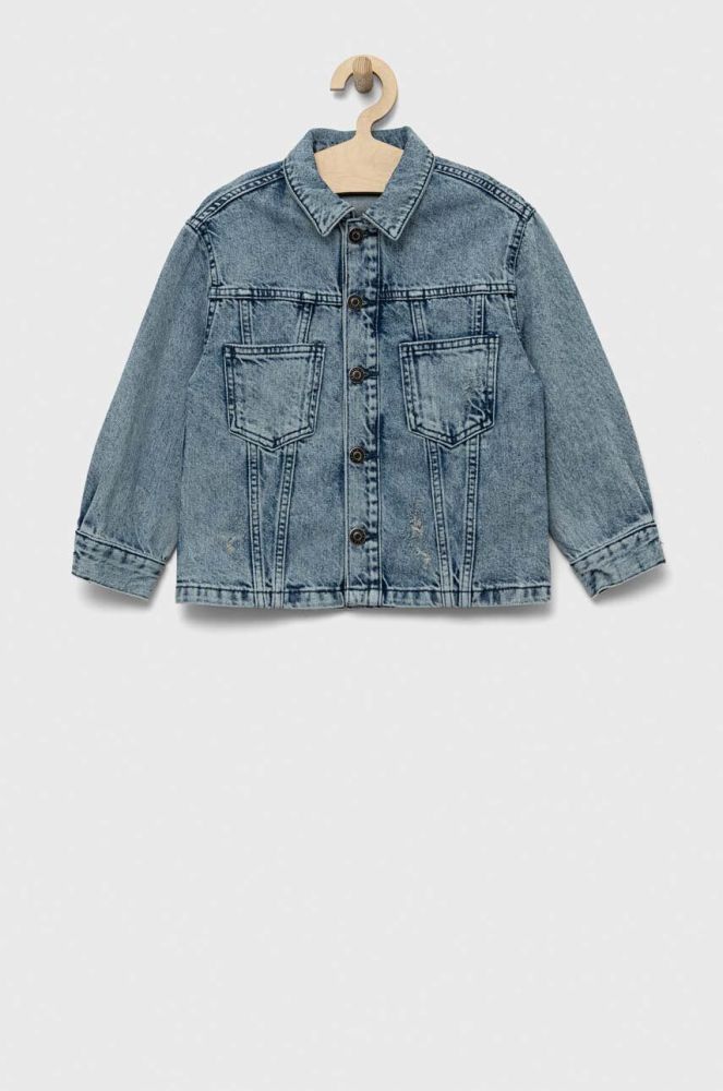 Дитяча джинсова куртка Sisley колір блакитний (3327056)