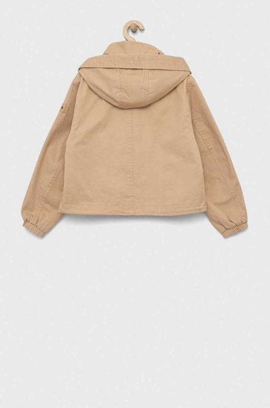 Дитяча куртка Tommy Hilfiger колір бежевий (3074131)