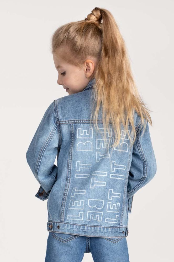 Дитяча джинсова куртка Coccodrillo колір блакитний (3224575)