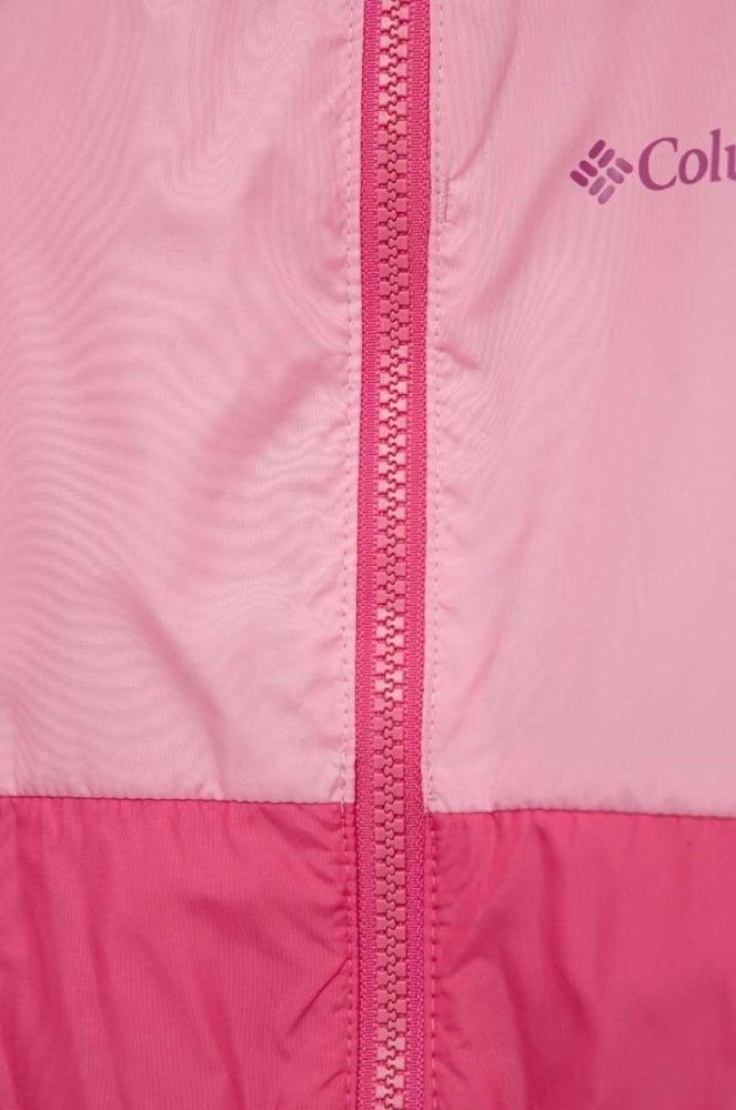Дитяча куртка Columbia Lily Basin Jacket колір рожевий фото 3