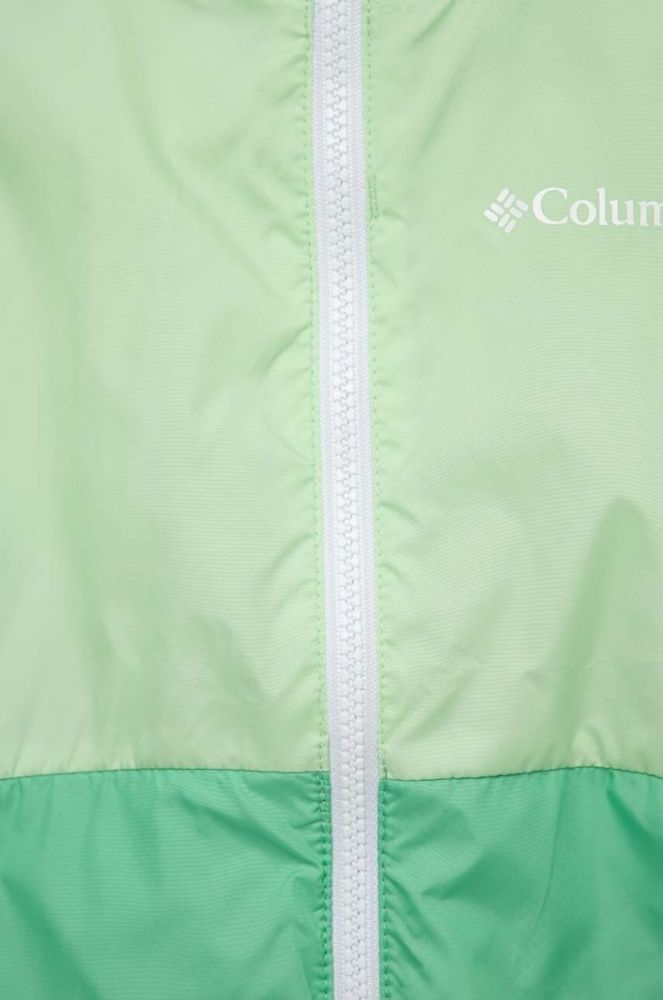 Дитяча куртка Columbia Lily Basin Jacket колір зелений фото 3