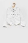 Дитяча джинсова куртка United Colors of Benetton колір білий (3218497)