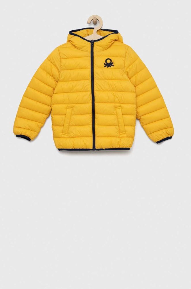 Дитяча куртка United Colors of Benetton колір жовтий (3044788)