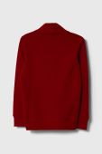 Дитяча бавовняна кофта United Colors of Benetton колір червоний однотонна (3395530)