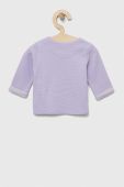 Кардиган для немовлят United Colors of Benetton колір фіолетовий