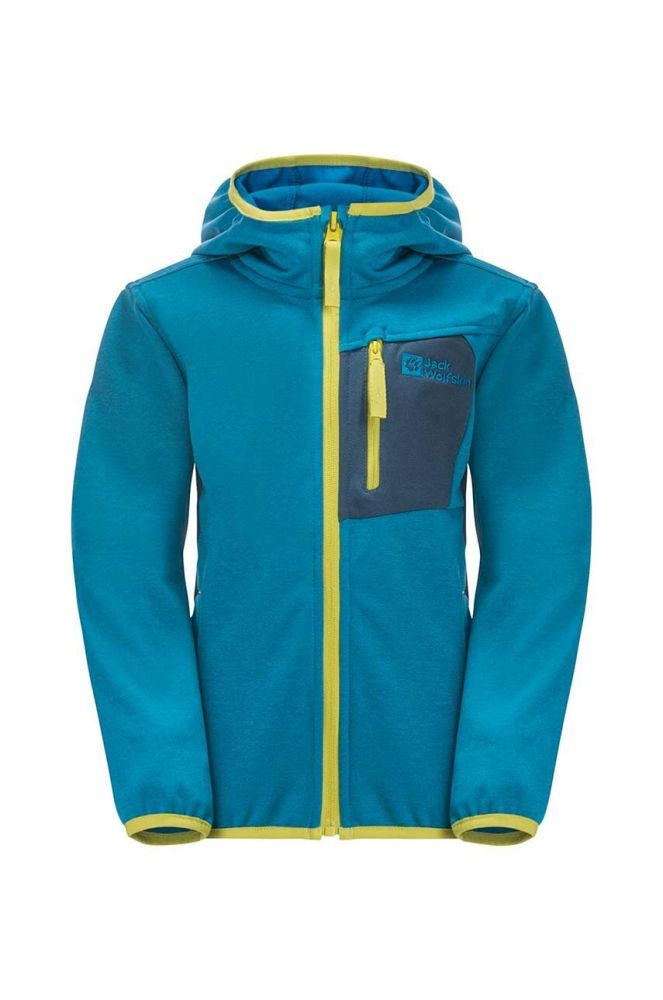 Дитяча куртка Jack Wolfskin ACTIVE JACKET K колір блакитний