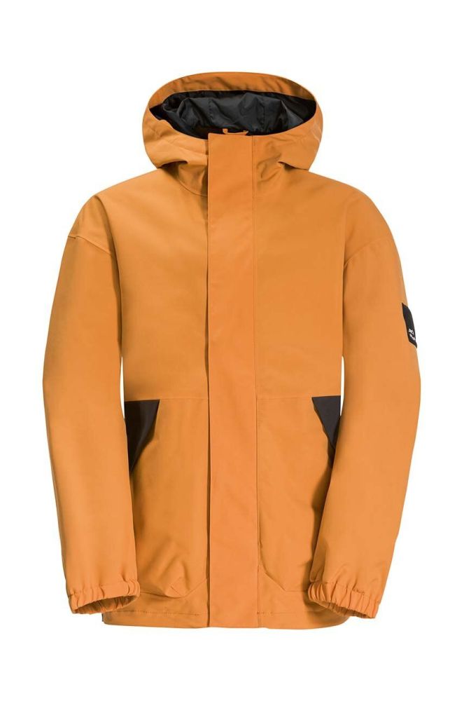 Дитяча куртка Jack Wolfskin TEEN 2L JACKET Y колір жовтий