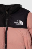 Дитяча пухова куртка The North Face колір коричневий